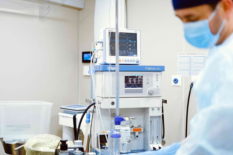 Anaesthetist at work