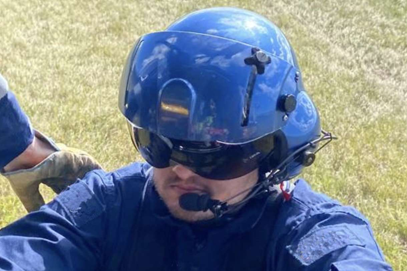Aeromedical winch rescue operation